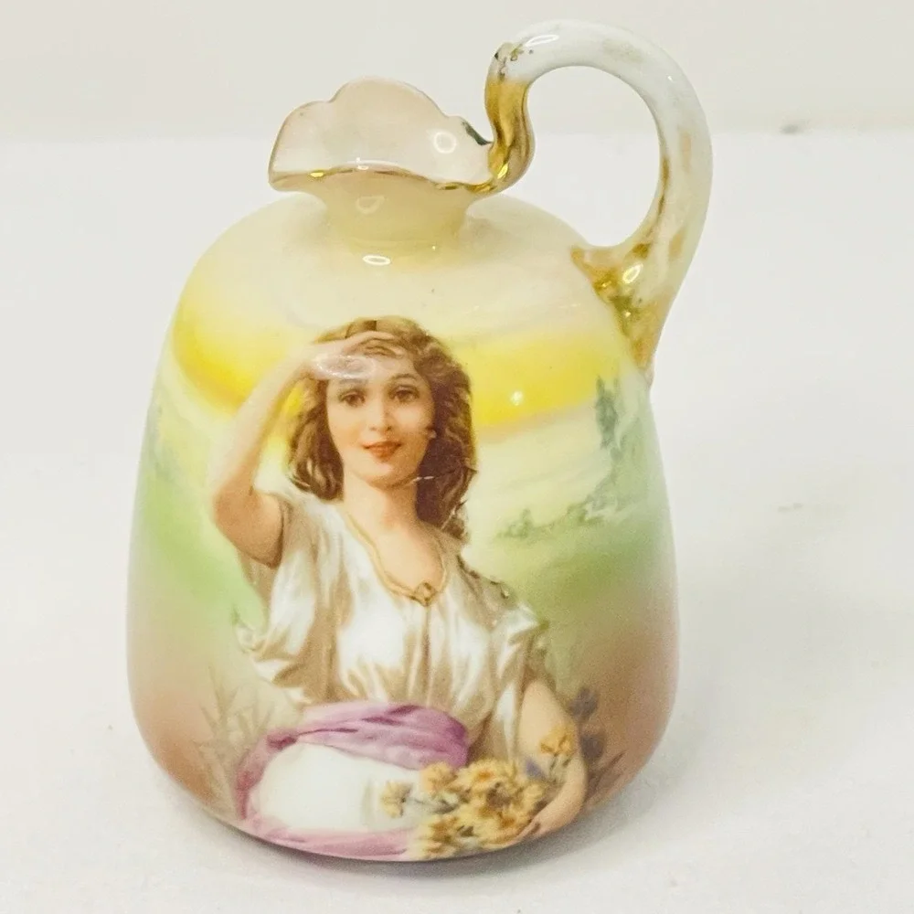 Vtg Royal Bayreuth‎ Portrait Ewer Woman Portraitware Pitcher Vase